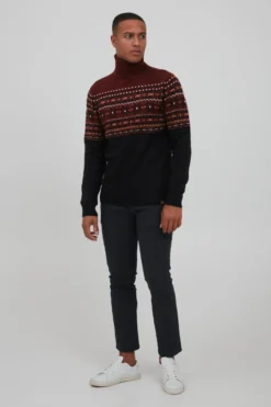 Blend Coltruien Trui TJESSE Heren Donkerrood / Zwart -Mode Kledingwinkel 02702a17ba6069f069c0c6c5a516dcec scaled