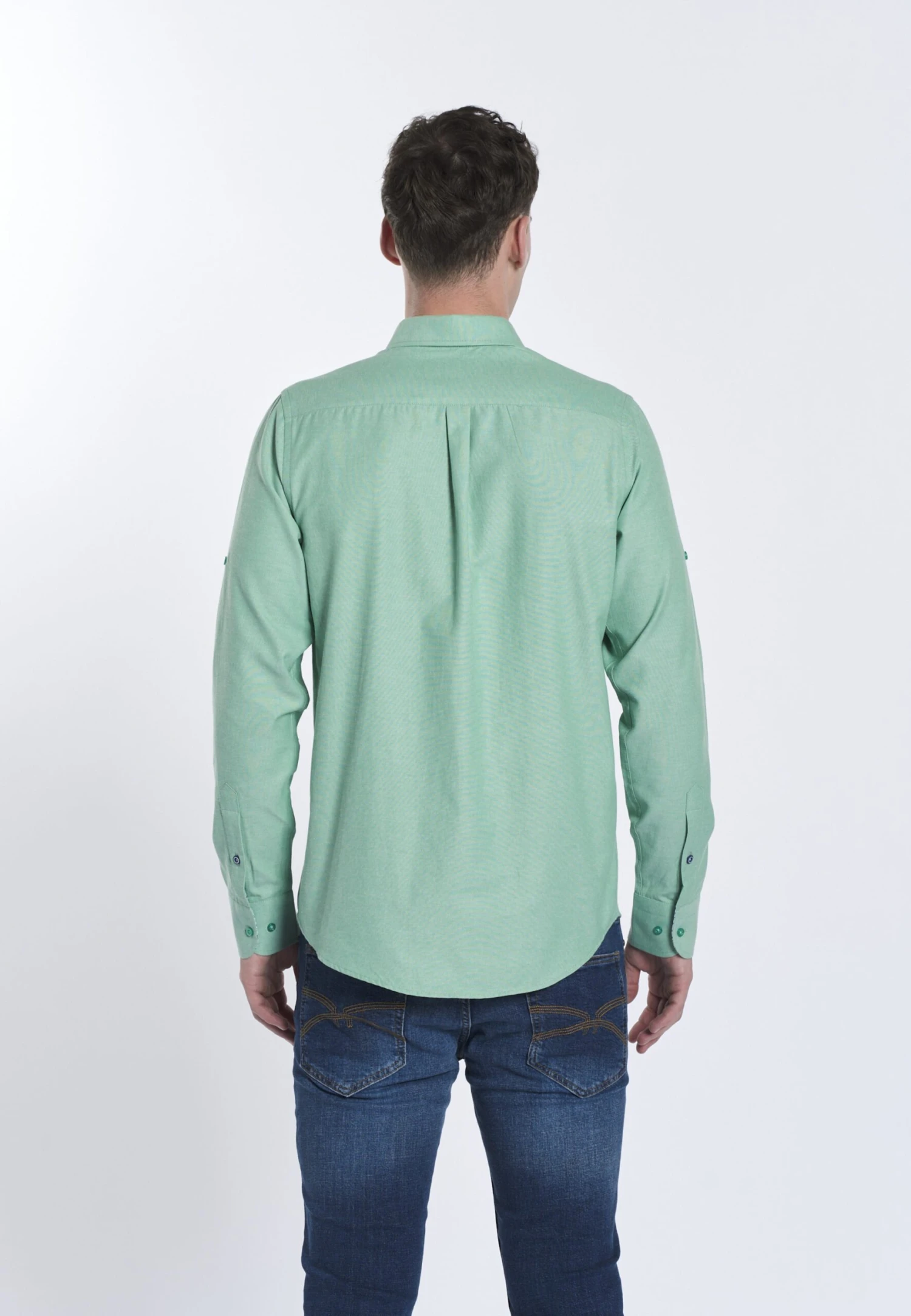 Casual Overhemden Regular Fit Overhemd FYODOR Heren Groen 3 Casual Overhemden Regular Fit Overhemd FYODOR Heren Groen - Afbeelding 3