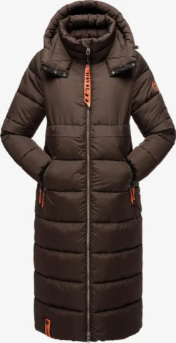 Navahoo Wintermantels Wintermantel Dames Mokka