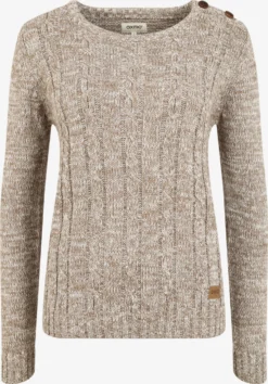 OXMO Fijngebreide Truien Trui Phia Dames Beige