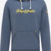 Schmuddelwedda Hoodies Sweatshirt Juist Heren Blauw Gemêleerd
