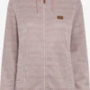 OXMO Outdoor Jassen Fleece Jas Pebbles Dames Roze