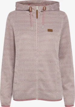 OXMO Outdoor Jassen Fleece Jas Pebbles Dames Roze