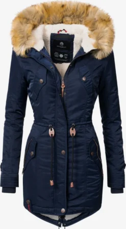 Navahoo Parkas Winterparka La Viva Dames Donkerblauw