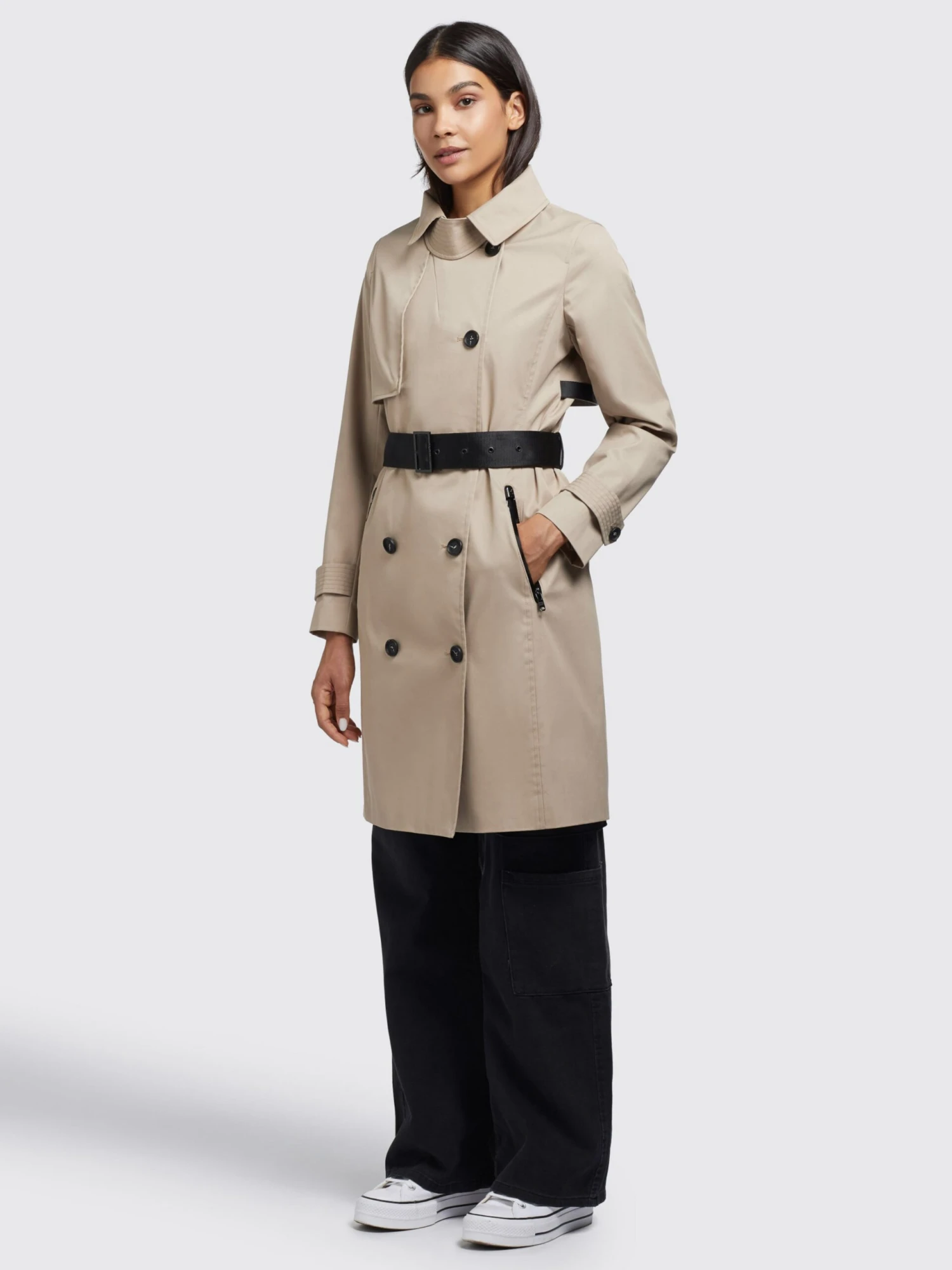 Khujo Trenchcoats Tussenmantel Sarina Dames Lichtbeige 3 Khujo Trenchcoats Tussenmantel Sarina Dames Lichtbeige - Afbeelding 3