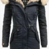 Navahoo Parkas Winterparka Bombii Dames Nachtblauw