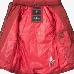 Marikoo Winterjassen Winterjas Unique Dames Rood -Mode Kledingwinkel 22a43cdcca8cb3558f1102a2a48c7571