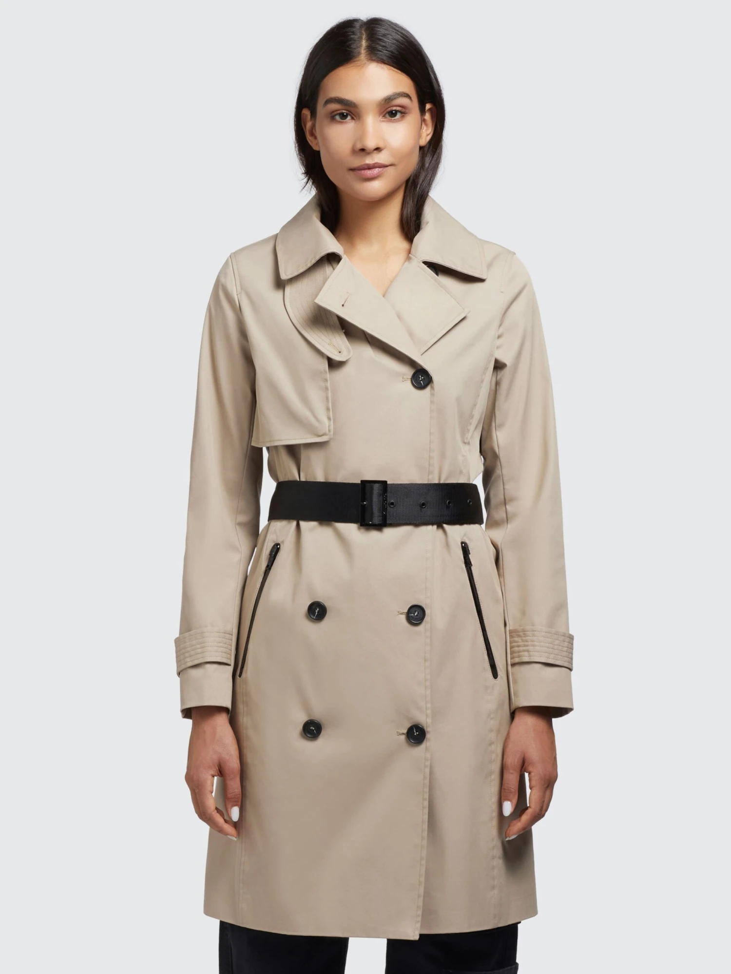 Khujo Trenchcoats Tussenmantel Sarina Dames Lichtbeige 2 Khujo Trenchcoats Tussenmantel Sarina Dames Lichtbeige - Afbeelding 2