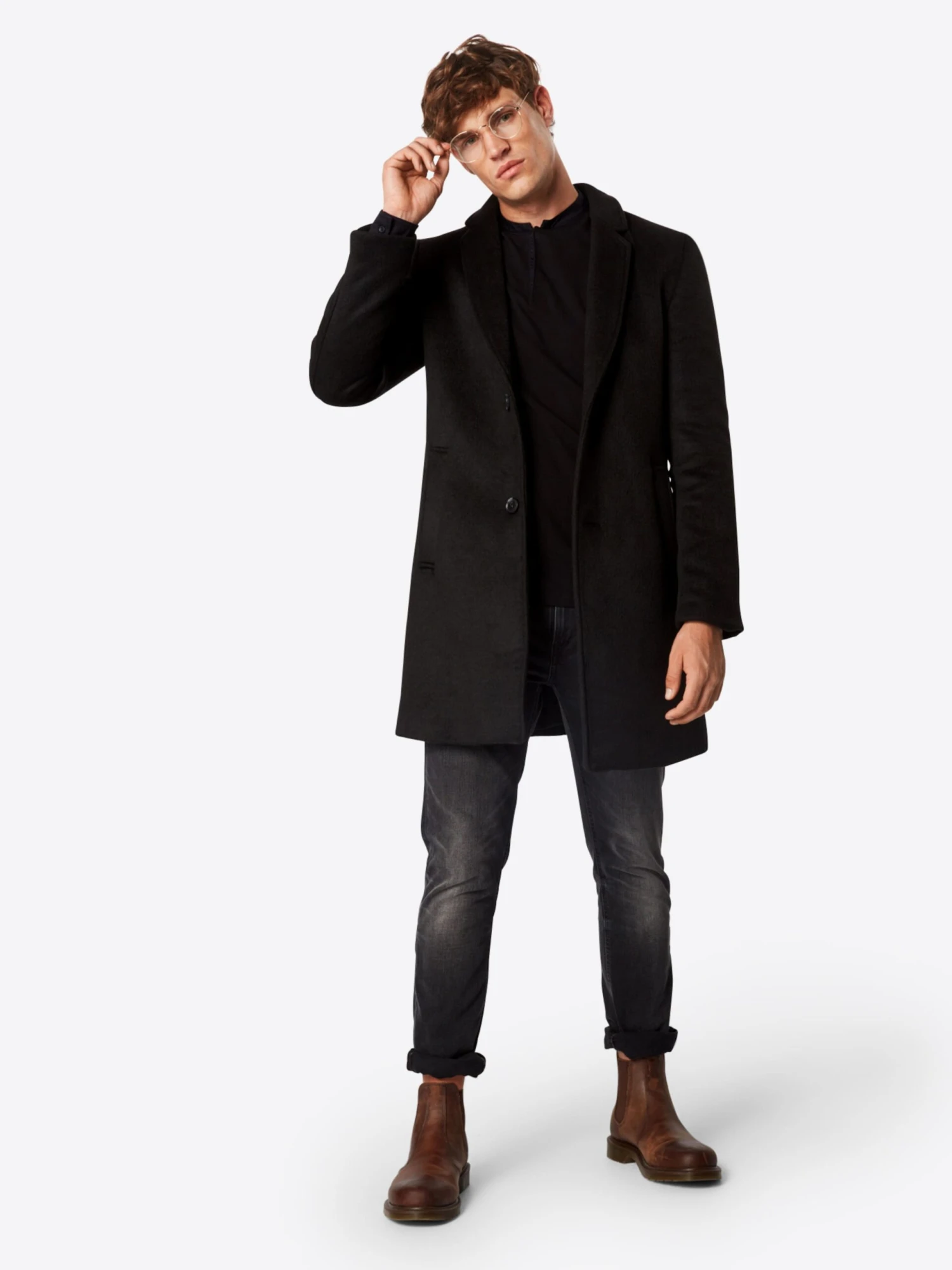 DRYKORN Longsleeves Shirt Keno Heren Zwart 4 DRYKORN Longsleeves Shirt Keno Heren Zwart - Afbeelding 4