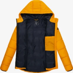 Marikoo Winterjassen Winterjas Leandraa Dames Goudgeel -Mode Kledingwinkel 3009d92a5adc60b8cbea26a02de7b2c2