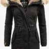 Navahoo Parkas Winterparka Bombii Dames Zwart