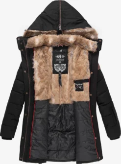 Marikoo Korte Mantels Wintermantel Dames Zwart -Mode Kledingwinkel 3a76ff19317d13bcd2d1c68b52375d7d scaled