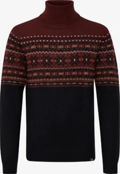 Blend Coltruien Trui TJESSE Heren Donkerrood / Zwart