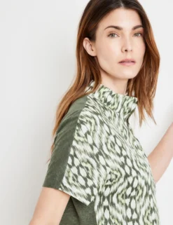 Gerry Weber Blouses Met Korte Mouw Blouse Dames Olijfgroen / Lichtgroen -Mode Kledingwinkel 3fc815a095f4f07717b1af80dc1763e2 scaled