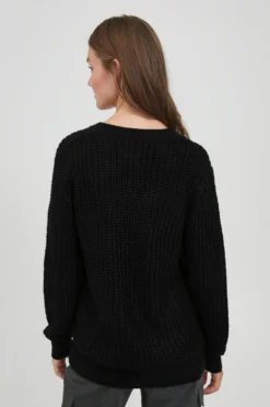 OXMO Basic Truien Trui Lavea Dames Zwart -Mode Kledingwinkel 43603a9473960c77250a8dbbf6e2c31c scaled