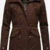 Marikoo Winterjassen Winterjas Manolya Dames Donkerbruin