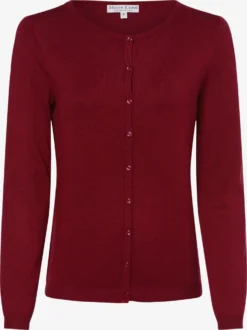 Marie Lund Vesten Gebreid Vest Dames Bordeaux