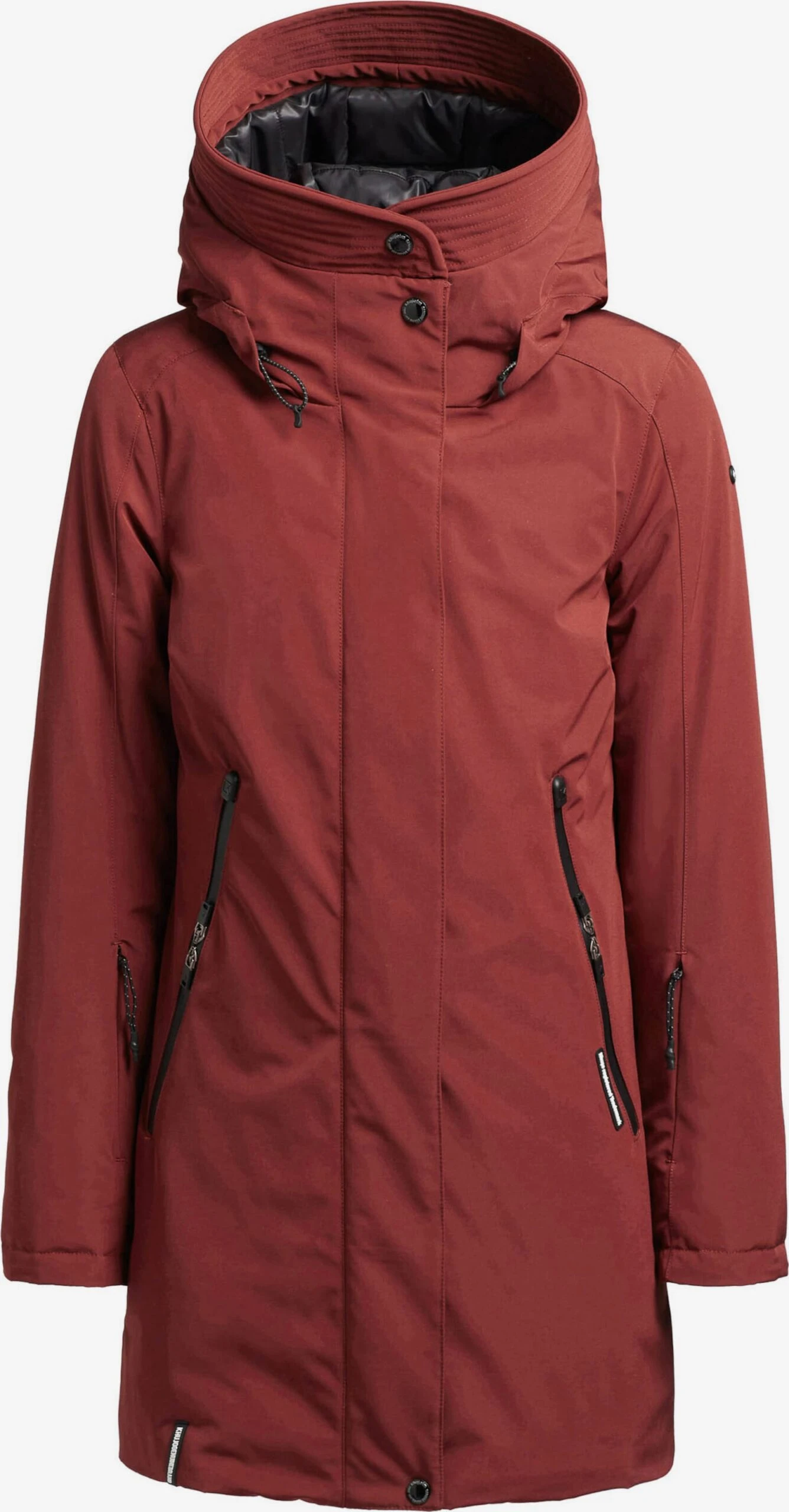 Khujo Winterjassen Winterjas Viona 3 Dames Roestrood 1 Khujo Winterjassen Winterjas Viona 3 Dames Roestrood