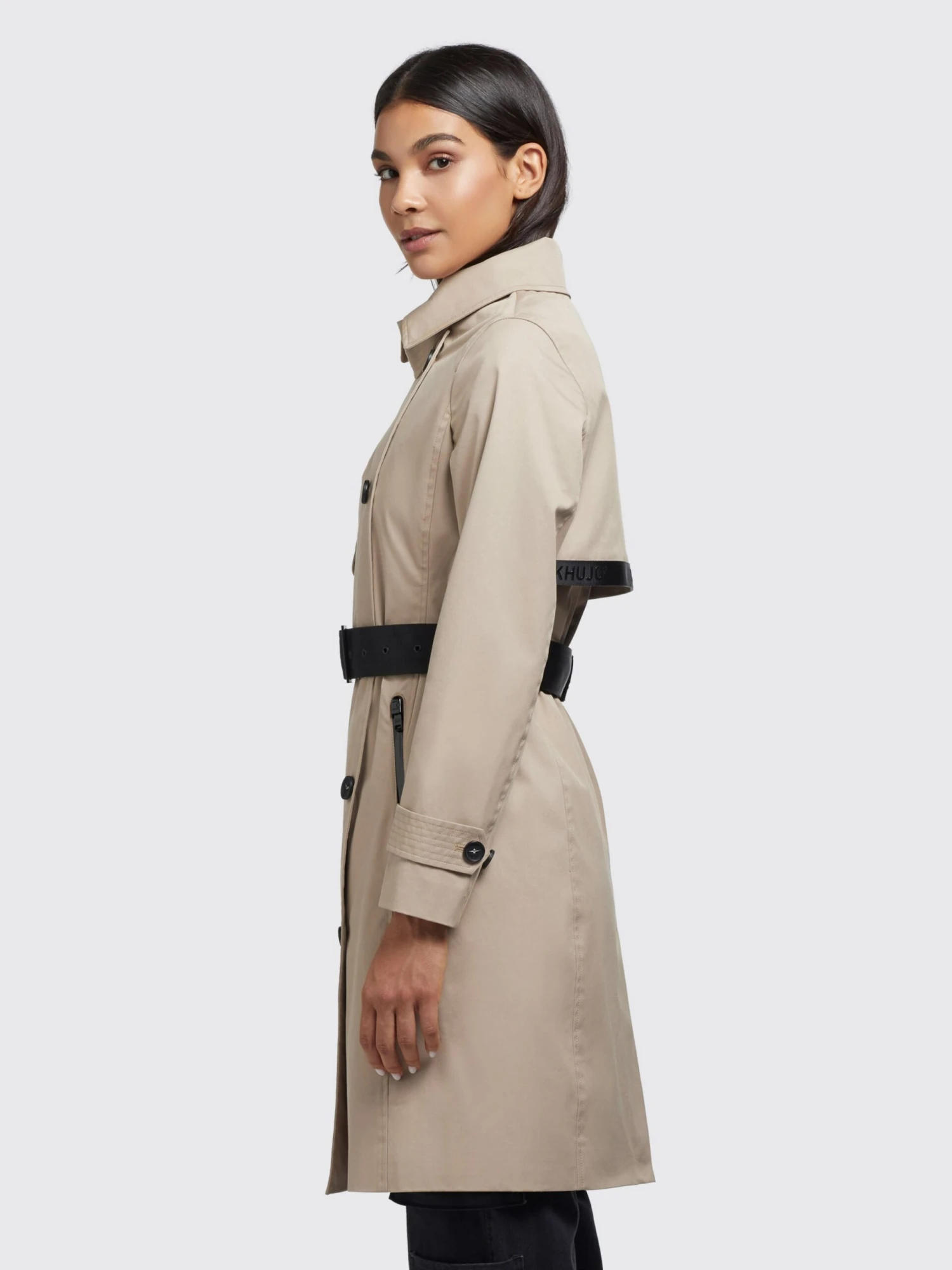Khujo Trenchcoats Tussenmantel Sarina Dames Lichtbeige 5 Khujo Trenchcoats Tussenmantel Sarina Dames Lichtbeige - Afbeelding 5