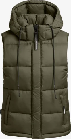 Khujo Bodywarmers Bodywarmer Eden Dames Kaki