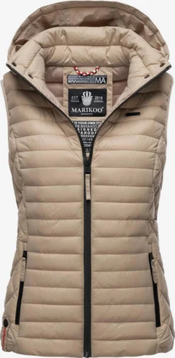 Marikoo Bodywarmers Bodywarmer Hasenpfote Dames Lichtbruin