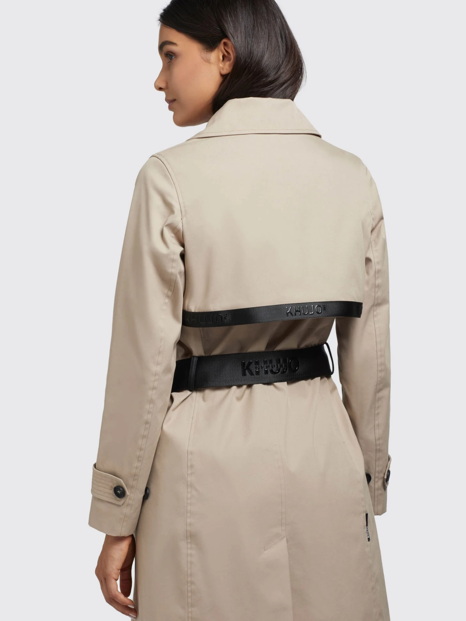 Khujo Trenchcoats Tussenmantel Sarina Dames Lichtbeige 8 Khujo Trenchcoats Tussenmantel Sarina Dames Lichtbeige - Afbeelding 8