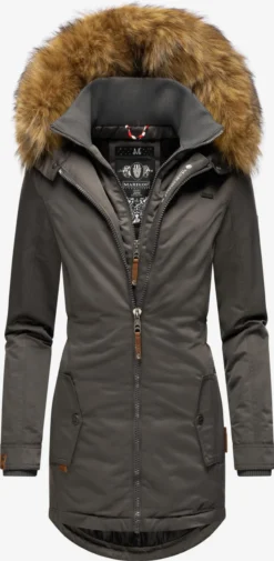 Marikoo Wintermantels Wintermantel Sanakoo Dames Donkergrijs -Mode Kledingwinkel 64ba06f3b9a96b0268f4b53ed9e87baf scaled