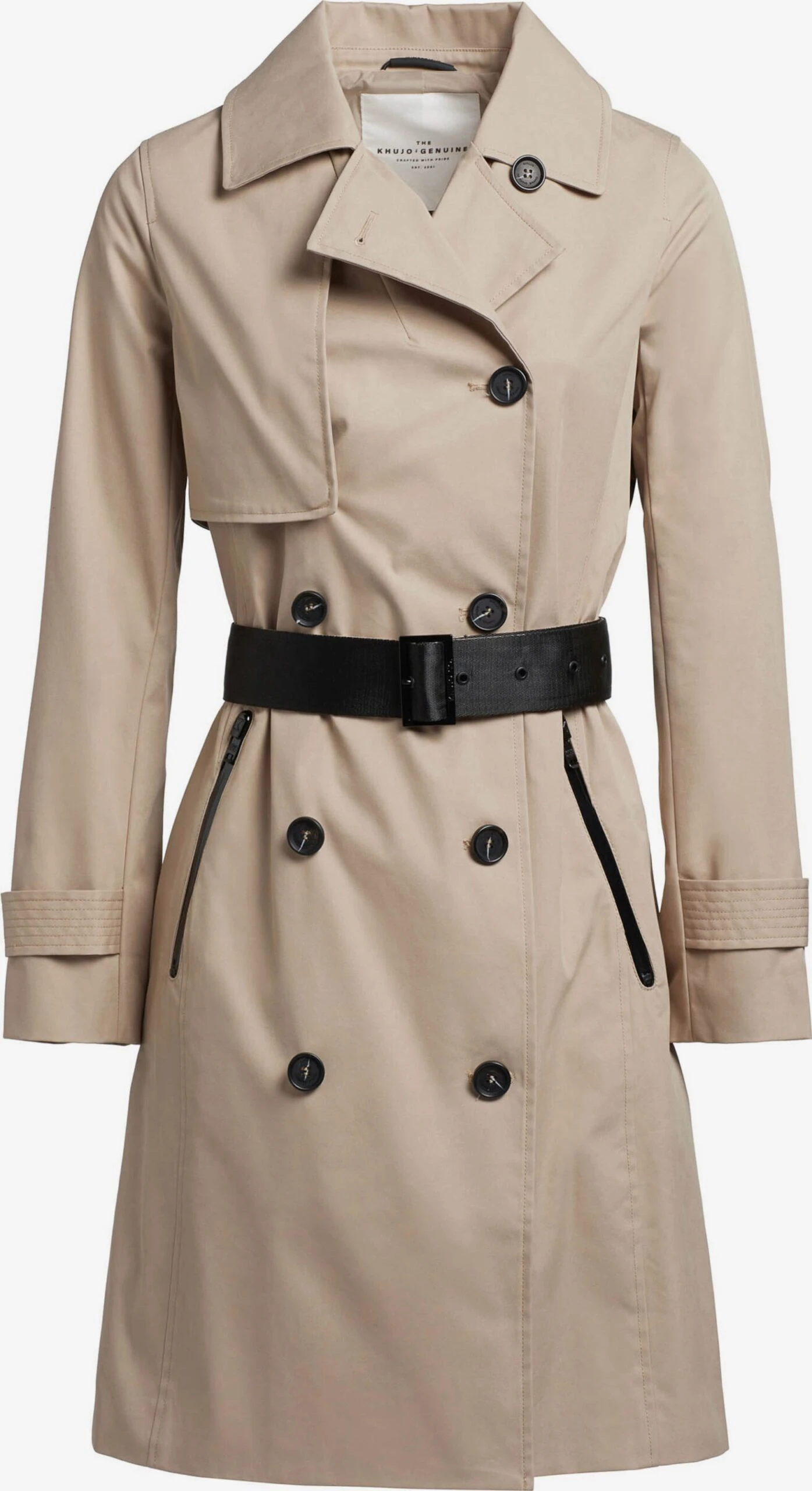 Khujo Trenchcoats Tussenmantel Sarina Dames Lichtbeige 1 Khujo Trenchcoats Tussenmantel Sarina Dames Lichtbeige