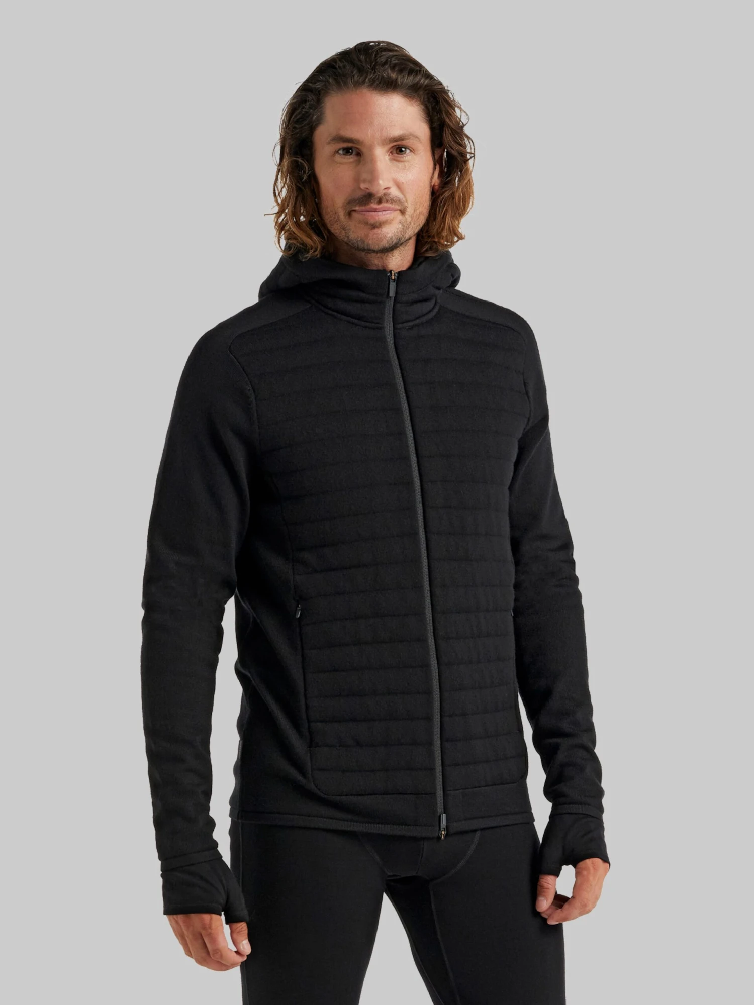 Icebreaker Vesten Gebreid Sportvest Heren Zwart 2 Icebreaker Vesten Gebreid Sportvest Heren Zwart - Afbeelding 2