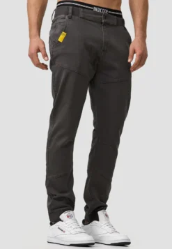 Indicode Jeans Pantalons Tapered Broek Zannes Heren Grijs -Mode Kledingwinkel 6aea61894d5a9b2e35262eb376e94b1a scaled
