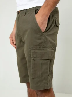 Threadbare Cargo Shorts Regular Cargobroek Bute Heren Kaki -Mode Kledingwinkel 6db33ad0bd23d23818499b1651e5a51b scaled