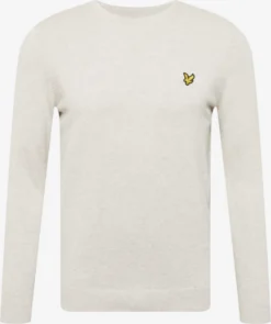 Lyle & Scott Crewneck Truien Trui Heren Lichtgrijs