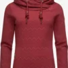 Ragwear Hoodies Sweatshirt Dames Wijnrood