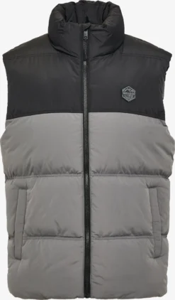 Threadbare Bodywarmers Bodywarmer Gilet Lethame Heren Zwart