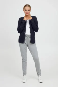 OXMO Vesten Gebreid Vest Helga Dames Marine -Mode Kledingwinkel 758994bd08aec9bde53c033c256cb87d scaled