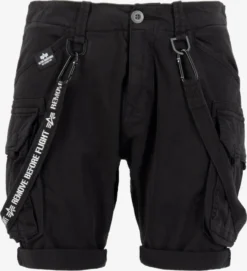 Alpha Industries Cargo Shorts Tapered Cargobroek Heren Zwart