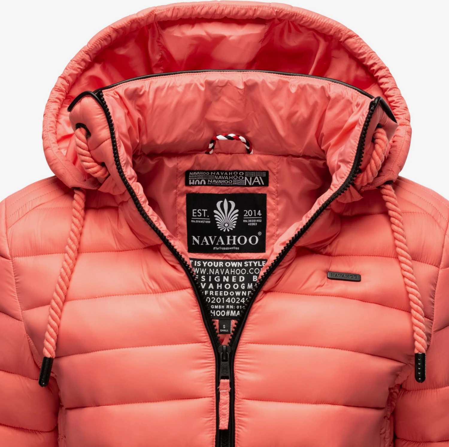 Navahoo Tussenjassen Tussenjas Lulana Dames Zalm Roze 6 Navahoo Tussenjassen Tussenjas Lulana Dames Zalm Roze - Afbeelding 6