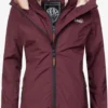 Marikoo Outdoor Jassen Functionele Jas Erdbeere Dames Wijnrood