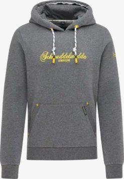 Schmuddelwedda Hoodies Sweatshirt Amrum Heren Grijs Gemêleerd