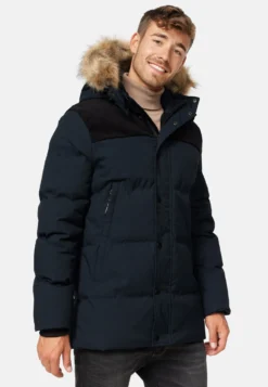 Indicode Jeans Parkas Winterparka Hexyl Heren Zwart -Mode Kledingwinkel 8a491adf8f91a87f56370a5faf96c341 scaled