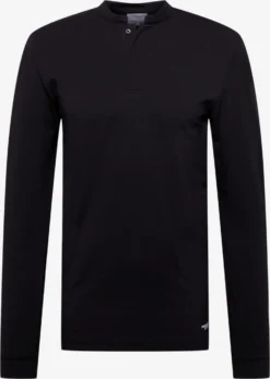 DRYKORN Longsleeves Shirt KENO Heren Zwart