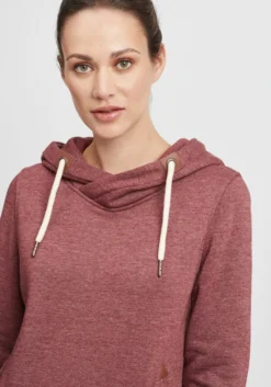 OXMO Hoodies Sweatshirt Vicky Hood Dames Rood / Bordeaux -Mode Kledingwinkel 9e7ad80eed3750a55e99d27287d7fc5f scaled