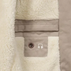 Marikoo Winterjassen Winterjas Manolya Dames Lichtbeige -Mode Kledingwinkel a34cab29bcf01051775cde439aadf4d9