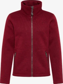 Schmuddelwedda Fleece Jassen Fleece Jas Heren Donkerrood
