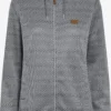 OXMO Outdoor Jassen Fleece Jas Pebbles Dames Grijs
