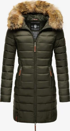 Marikoo Wintermantels Wintermantel Rose Dames Donkergroen