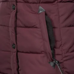 Marikoo Winterjassen Winterjas Lotusblüte Dames Bourgogne -Mode Kledingwinkel b5836d398b7d3763f6fe6f934049f125