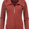 Ragwear Sweatvesten Sweatvest Emer Dames Roestrood