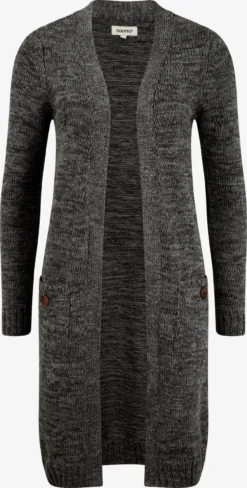 OXMO Vesten Gebreid Vest Dames Grijs / Donkergrijs