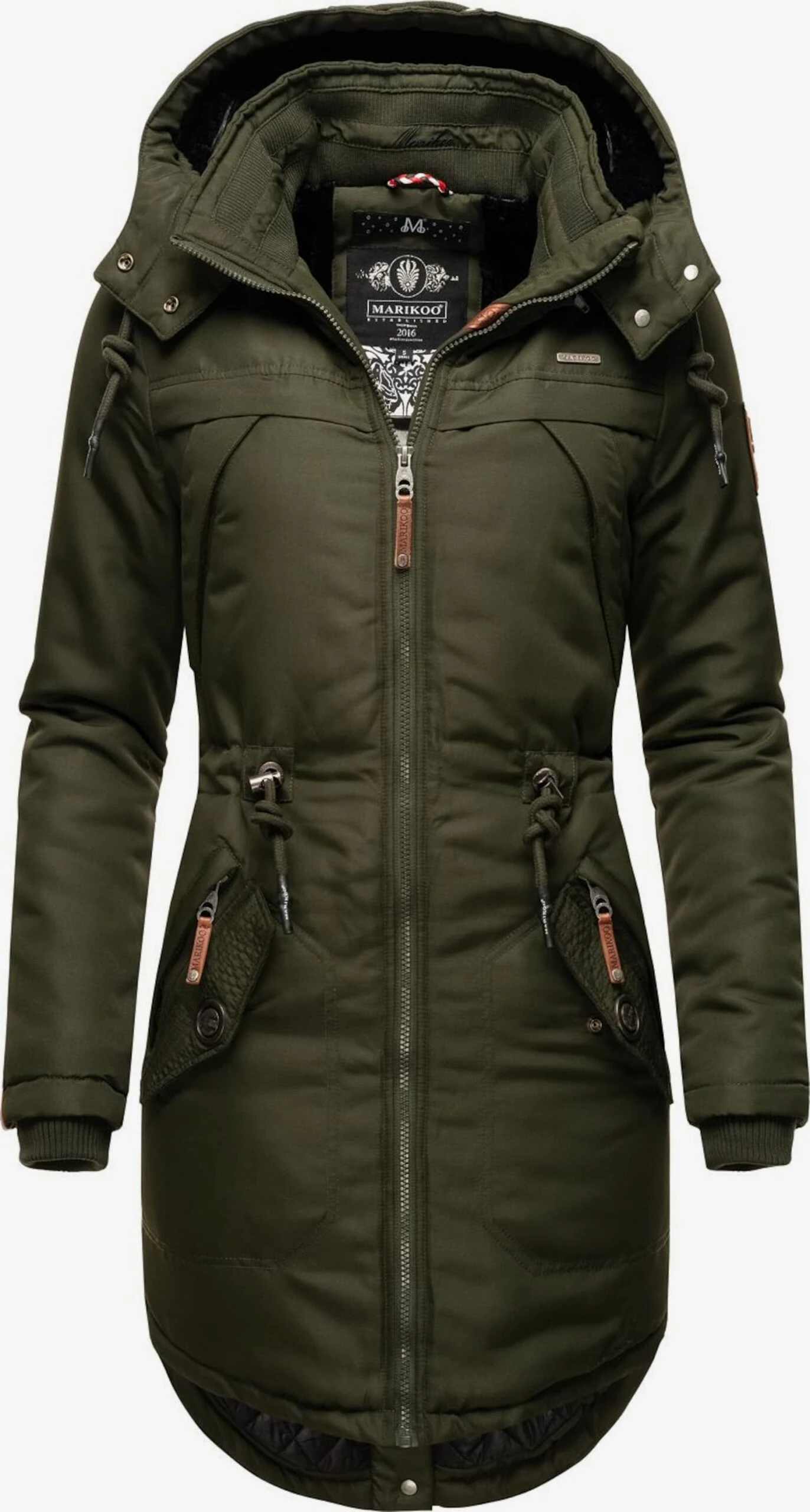 Marikoo Parkas Winterparka Kamii Dames Olijfgroen 1 Marikoo Parkas Winterparka Kamii Dames Olijfgroen
